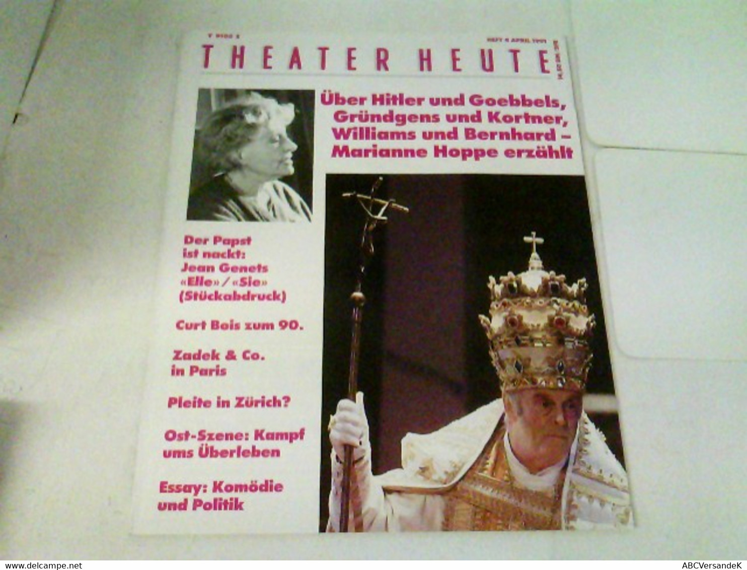 THEATER HEUTE 1991 Heft 04 - Theatre & Dance