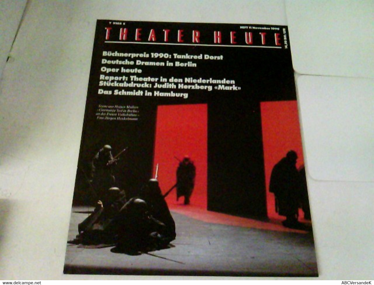 THEATER HEUTE 1990 Heft 11 - Théâtre & Danse