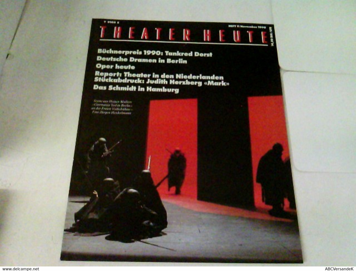 THEATER HEUTE 1990 Heft 11 - Theater & Dans