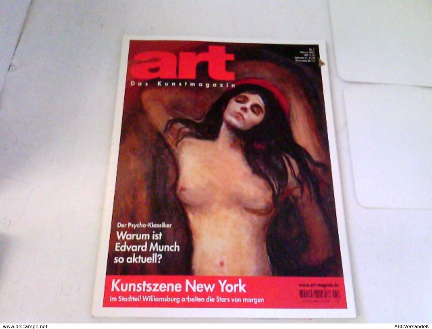 ART Das Kunstmagazin 2001/02 - Der Psyco-Klassiker. Warum Ist Edvard Munch Swo Aktuell? U.a. - Sonstige & Ohne Zuordnung