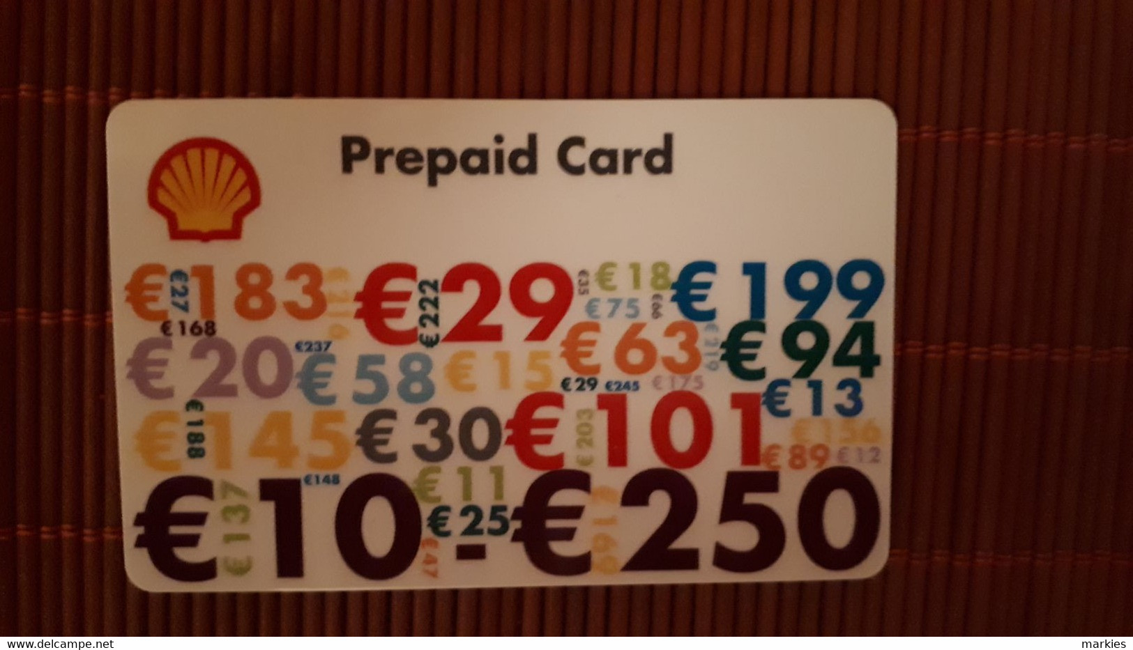 Schell  Prepaidcard  Rare - Onbekende Oorsprong