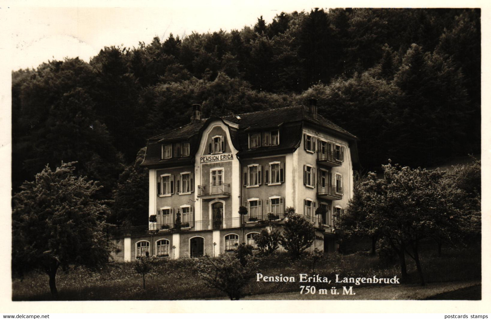 Langenbruck, Pension "Erika", 1934 - Langenbruck