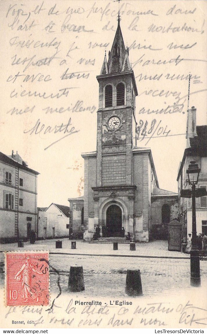 CP FRANCE - 93 - PIERREFITTE - L'église - Bonnet Editeur - Pierrefitte Sur Seine