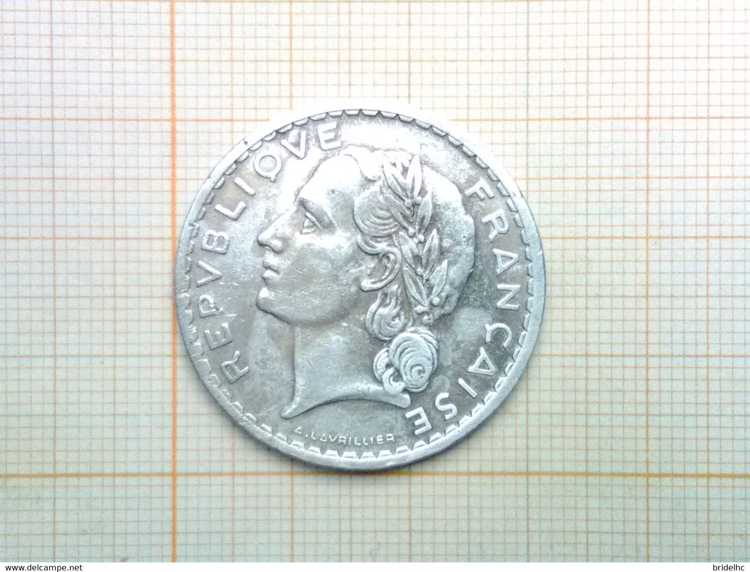 5 Francs Lavrillier Aluminium 1947 - 5 Francs