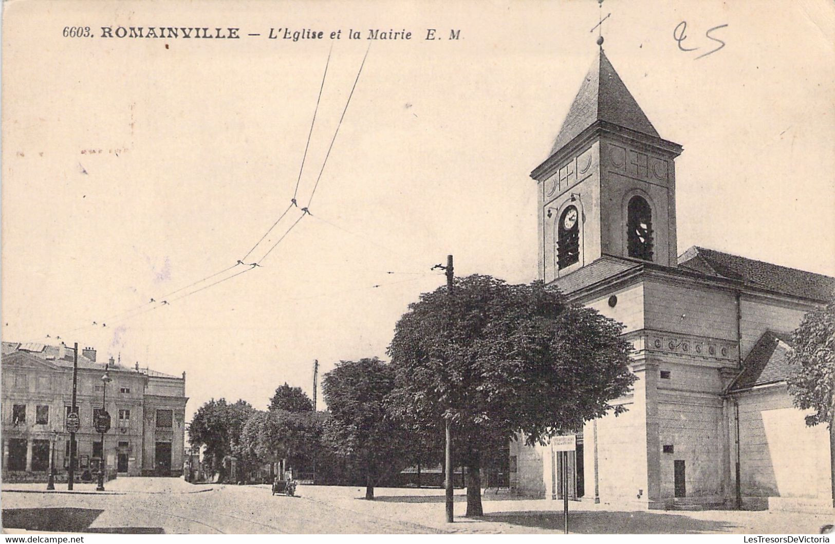 CP FRANCE - 93 - ROMAINVILLE - Eglise Et La Mairie - EM - Romainville