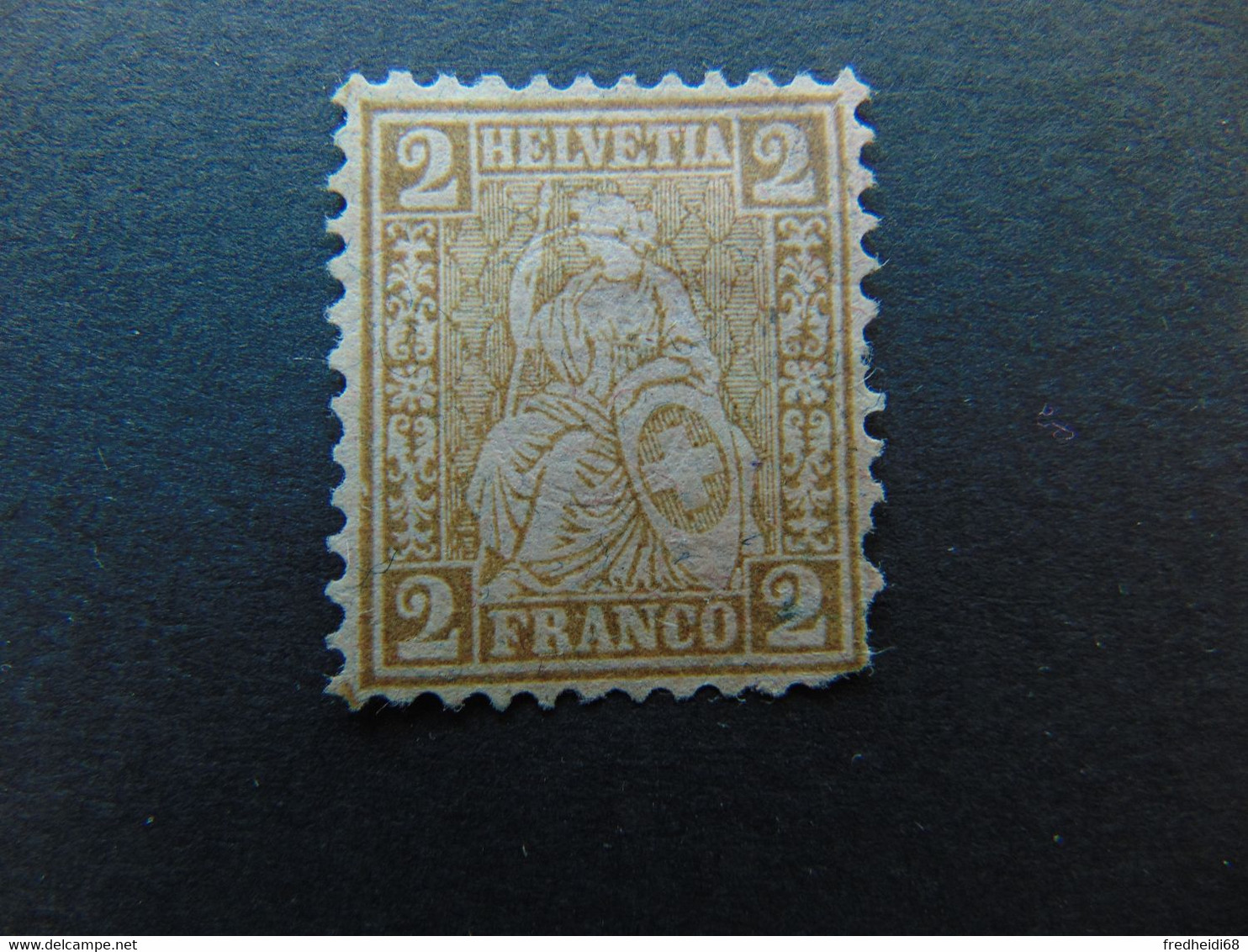 N°. 21* (Philex) Helvetia Assise Dentelé - Unused Stamps