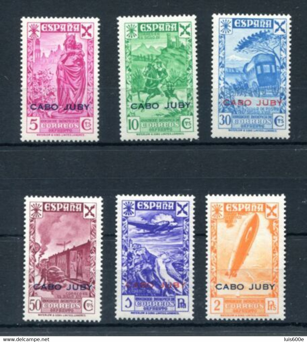 1943.CABO JUBY .EDIFIL.BENEFICENCIA.EDIFIL 12/17*.NUEVOS CON FIJASELLOS(MH).CATALOGO 51€ - Cabo Juby