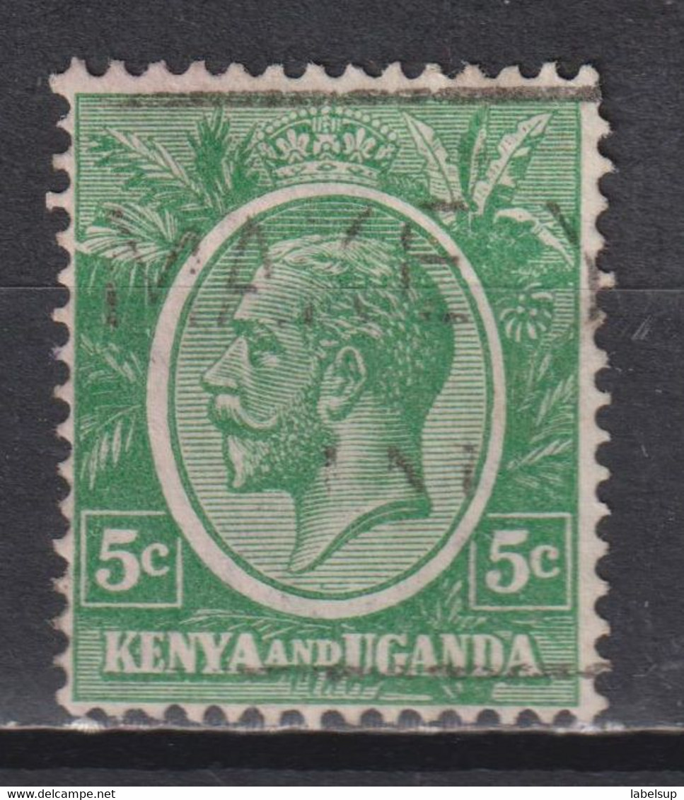 Timbre Oblitéré Du Kenya Uganda  De 1927  N°2 - Kenya & Ouganda