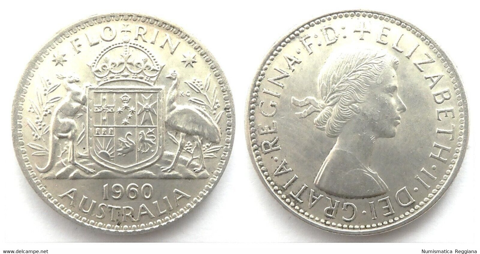 Australia - 1 Florin 1960 Argento - Andere & Zonder Classificatie