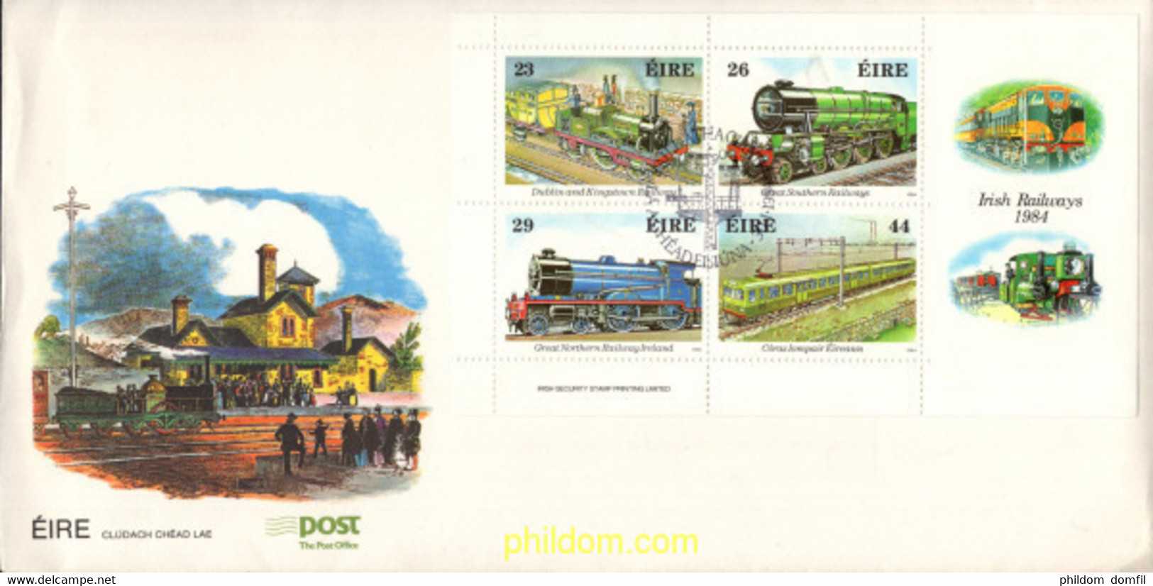 391115 MNH IRLANDA 1984 150 ANIVERSARIO DEL FERROCARRIL IRLANDES - Verzamelingen & Reeksen