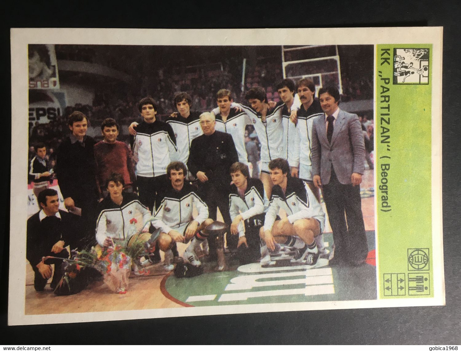 SVIJET SPORTA Card ► WORLD OF SPORTS ► 1981. ► KK PARTIZAN ► No. 167 ► Basketball ◄ - Autres & Non Classés