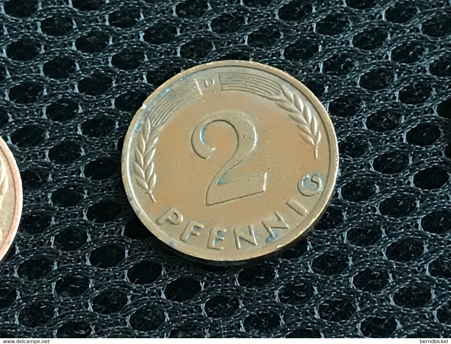 Münze Münzen Umlaufmünze Deutschland BRD 2 Pfennig 1958 Münzzeichen D - Barbados