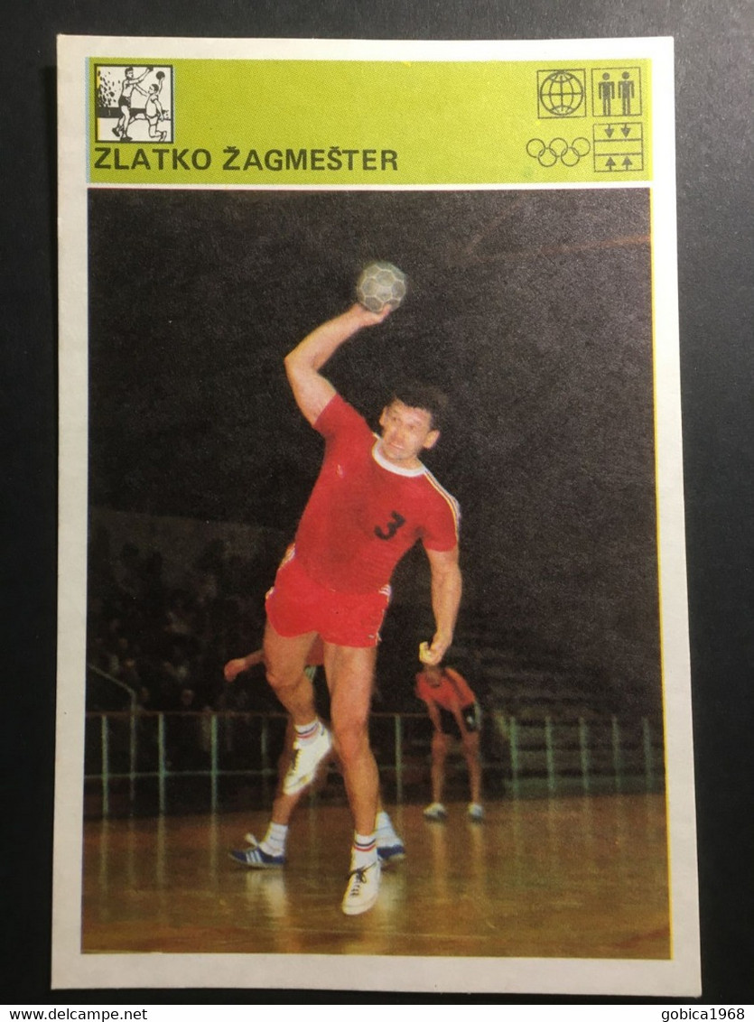 SVIJET SPORTA Card ► WORLD OF SPORTS ► 1981. ► ZLATKO ŽAGMEŠTER ► No. 153 ► Handball ◄ - Handball