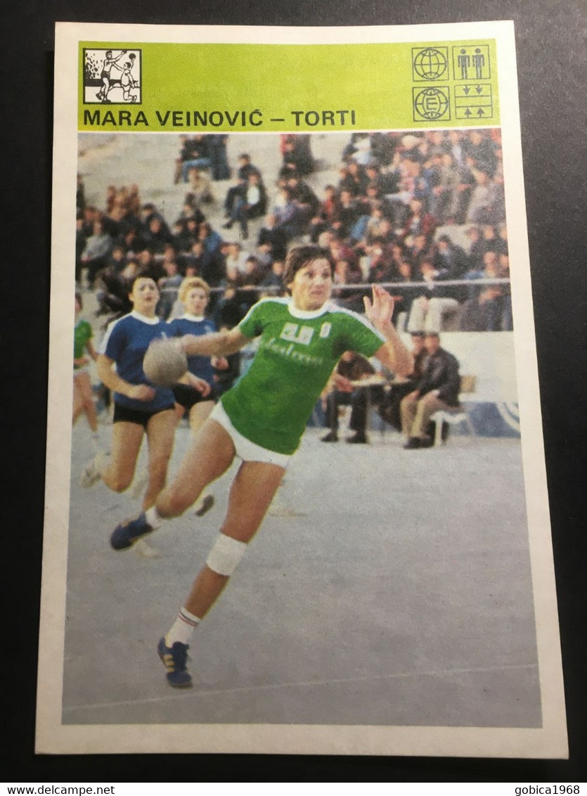 SVIJET SPORTA Card ► WORLD OF SPORTS ► 1981. ► MARA VEINOVIĆ - TORTI ► No. 232 ► Handball ◄ - Handbal