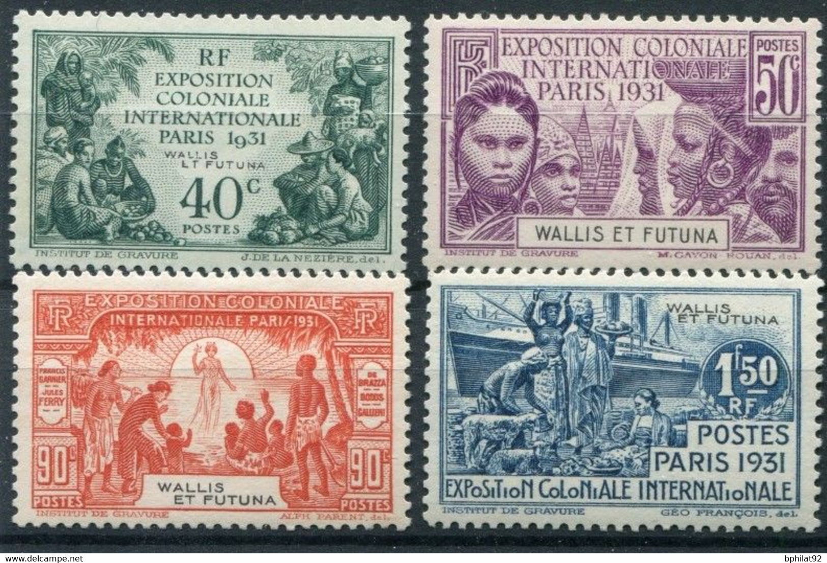!!! WALLIS & FUTUNA : SÉRIE EXPO 1931 N° 66/69 NEUVE * - Unused Stamps