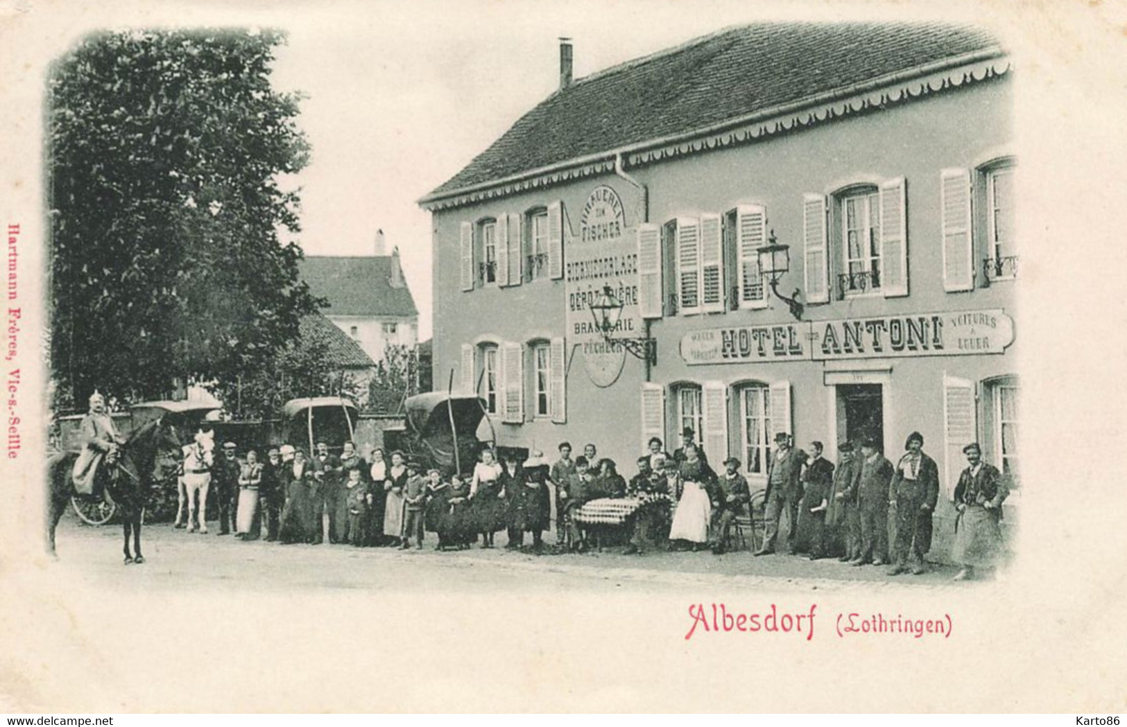 Albesdorf ( Lothringen ) * Hôtel ANTONI * Albestroff - Albestroff