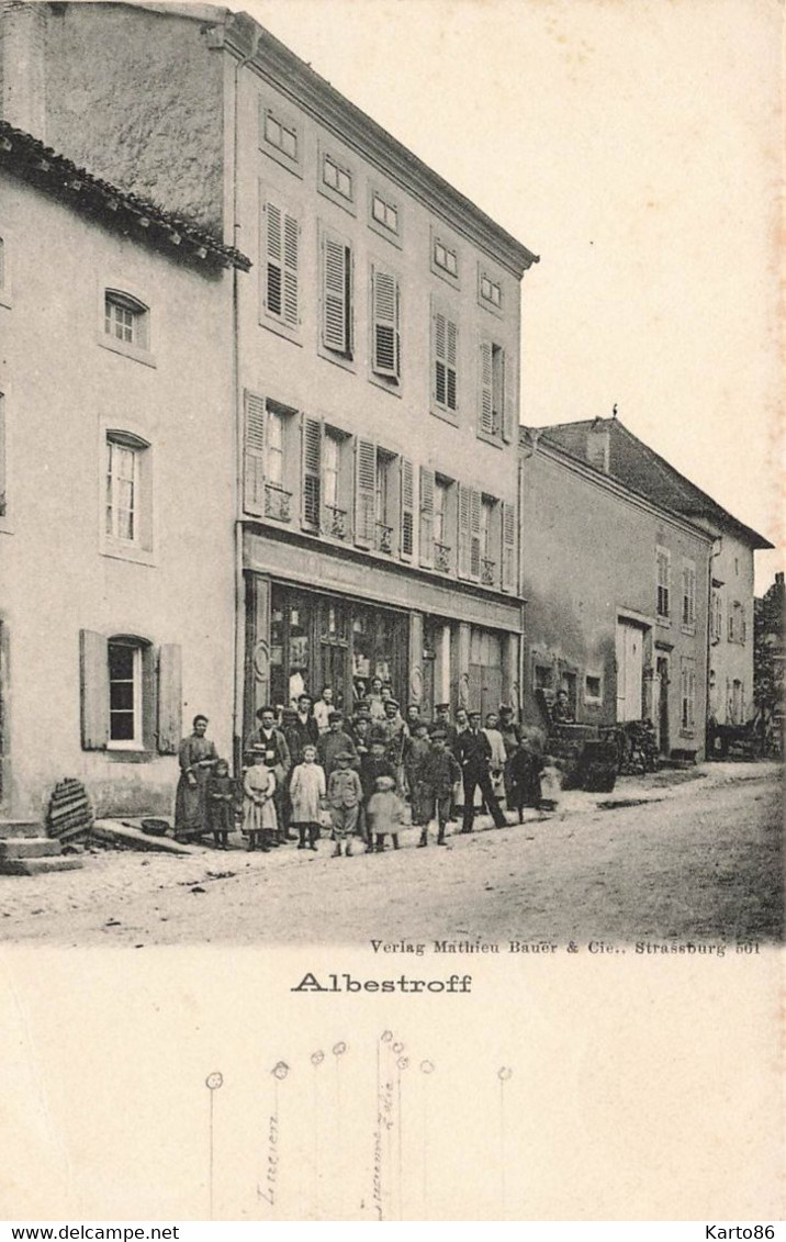 Albesdorf ( Lothringen ) * Commerce Magasin * Villageois - Albestroff