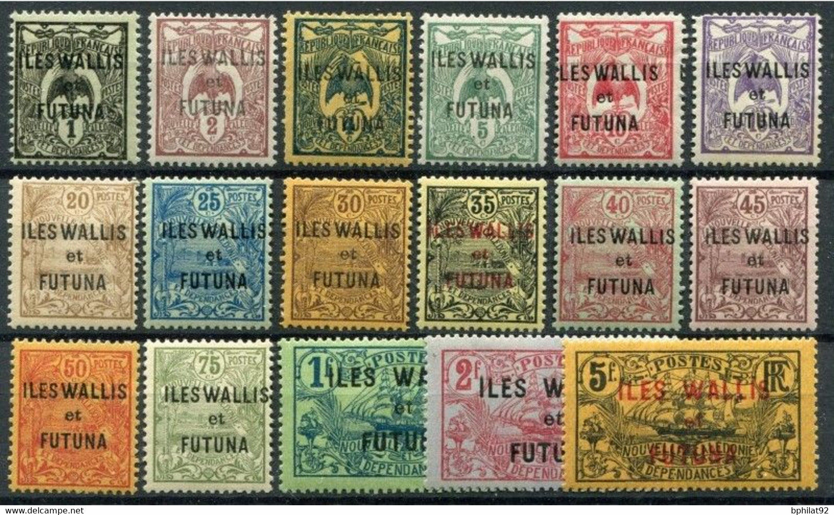 !!! WALLIS & FUTUNA : SÉRIE N° 1/17 NEUVE * - Unused Stamps