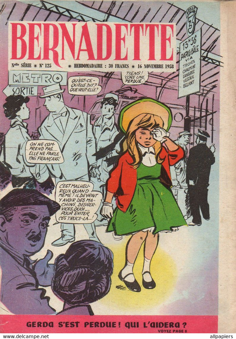 Bernadette N°125 Anatole Chasse - Hôtesses De Paris - Groenland L'industrie Du Poisson - Lourdes 1958 Flashes ... - Bernadette