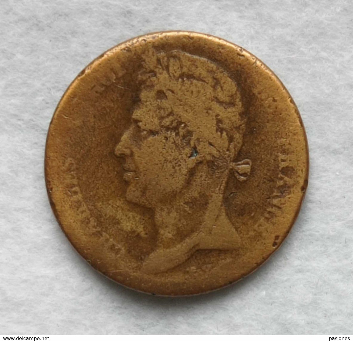 Francia Carlo X 5 Cent. 1828 Colonie Francesi (NC) - Sonstige & Ohne Zuordnung