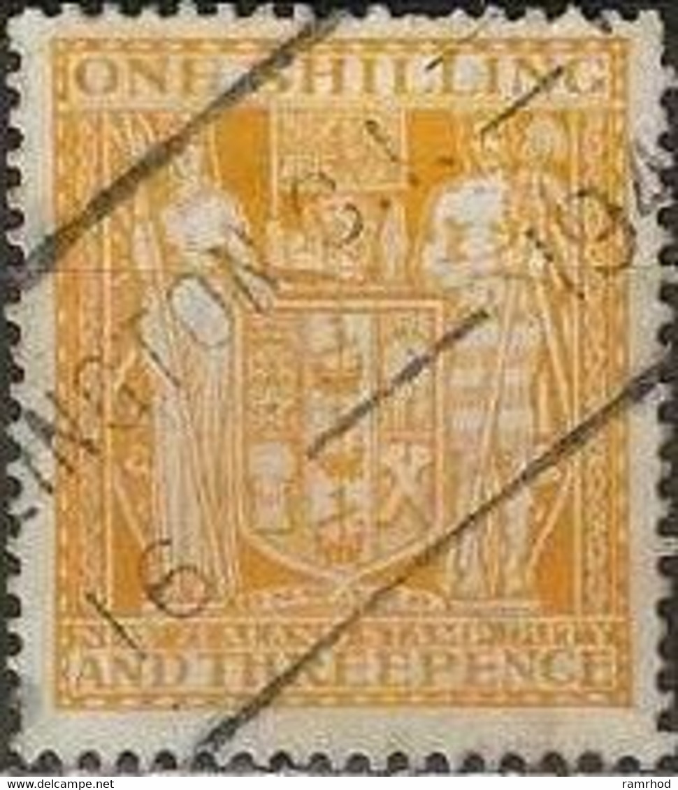 NEW ZEALAND 1931 Arms Type - 1s.3d. - Yellow FU - Fiscaux-postaux