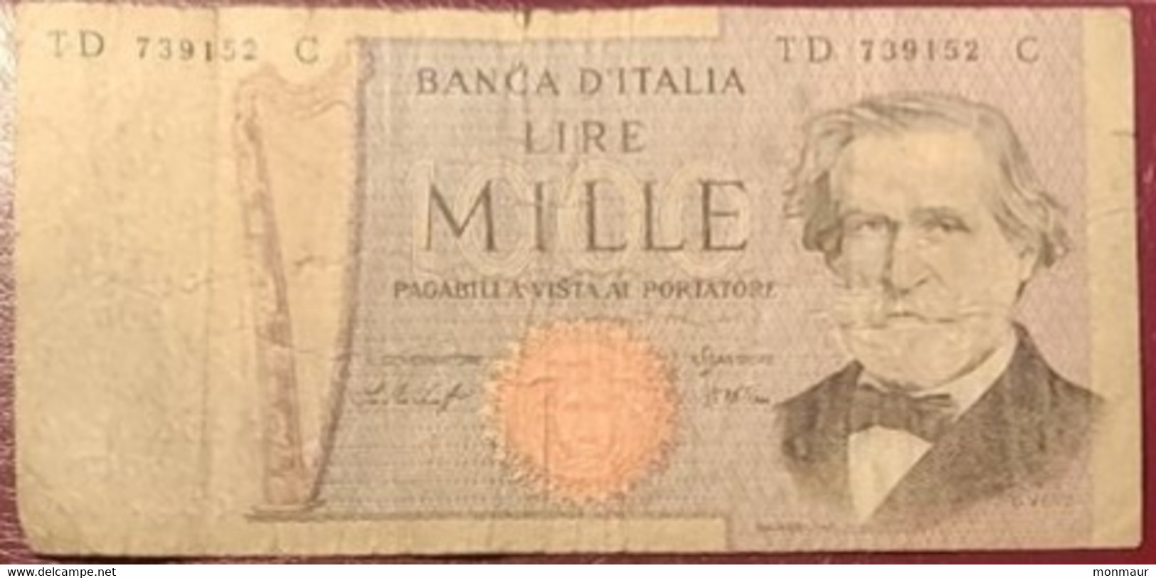 ITALIA  1969 LIRE 1000 VERDI - 1000 Lire