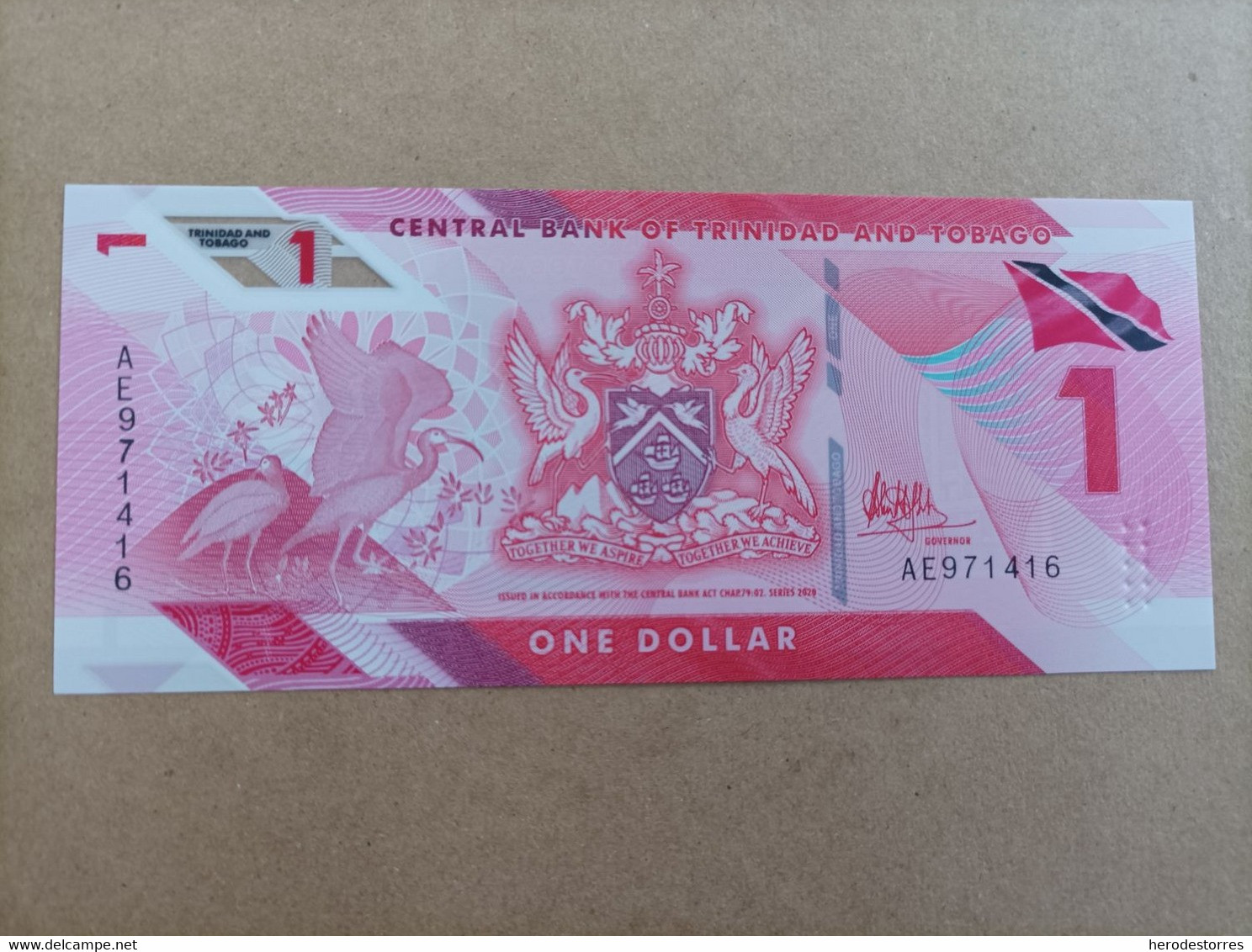 Billete De Trinidad Y Tobago De 1 Dólar, Año 2020, UNC - Trinité & Tobago