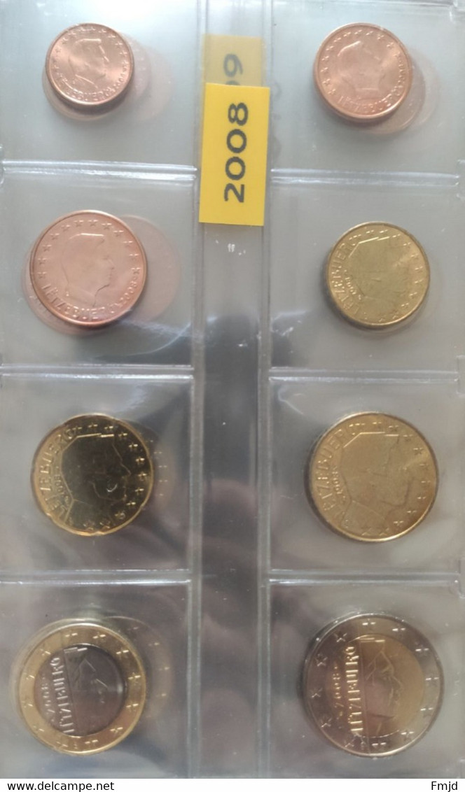 Pieces Euros du Luxembourg années complètes de 2002 à 2013