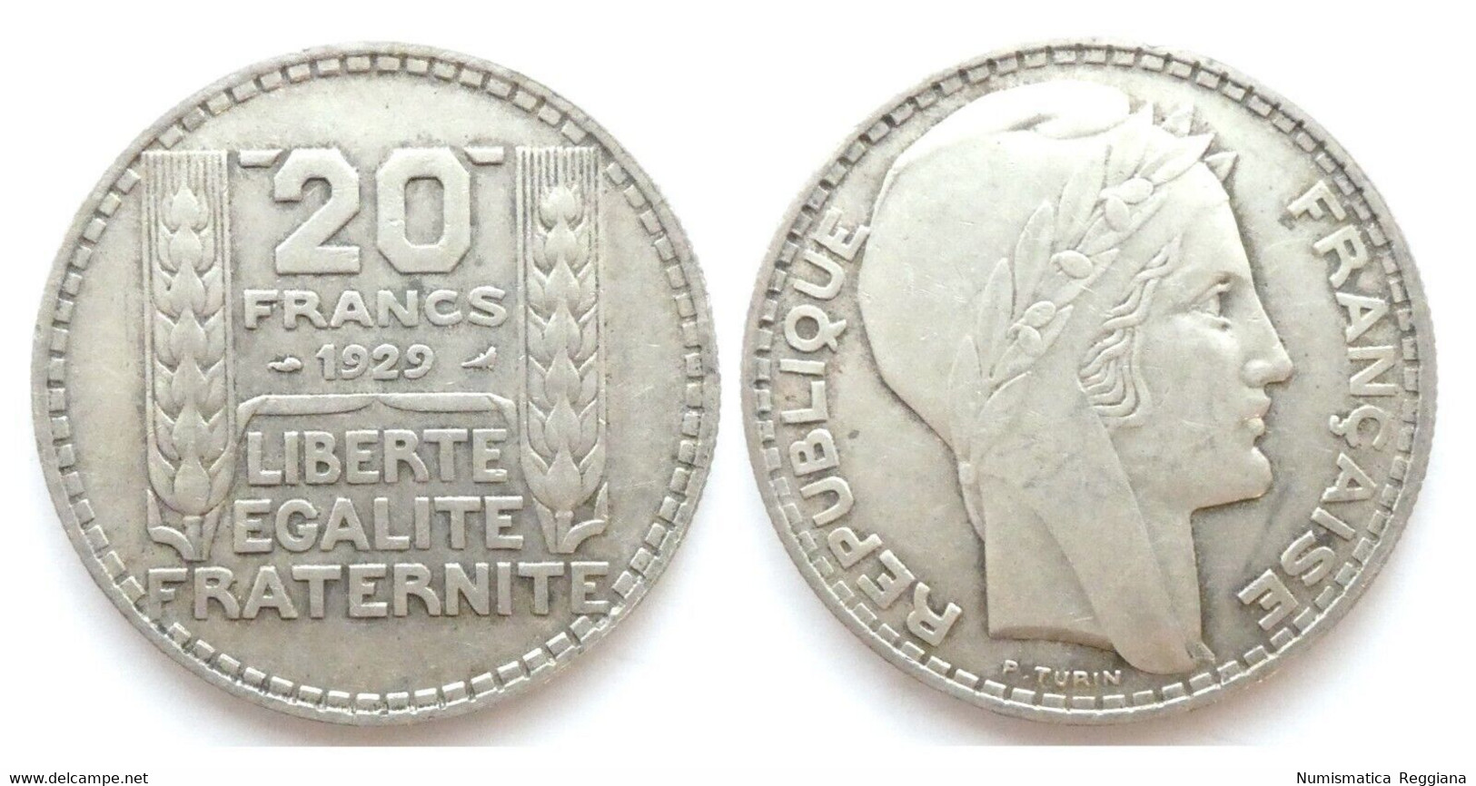 Francia - 20 Franchi 1929 Argento - 20 Francs