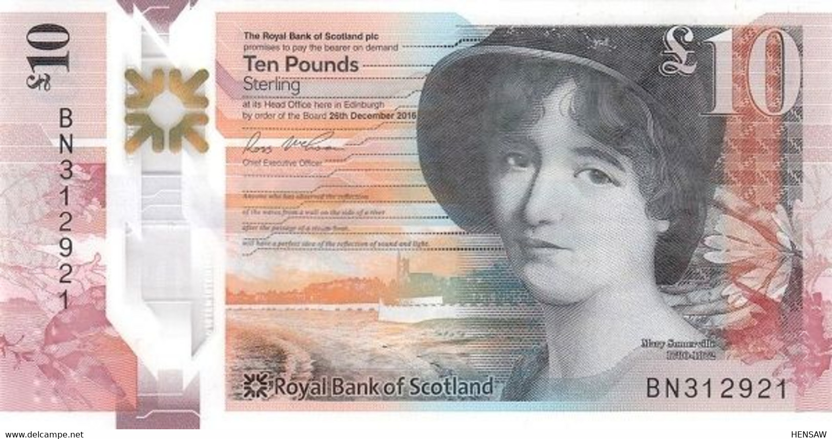 SCOTLAND 10 POUNDS 2016 P 371 UNC SC NUEVO - 10 Ponden