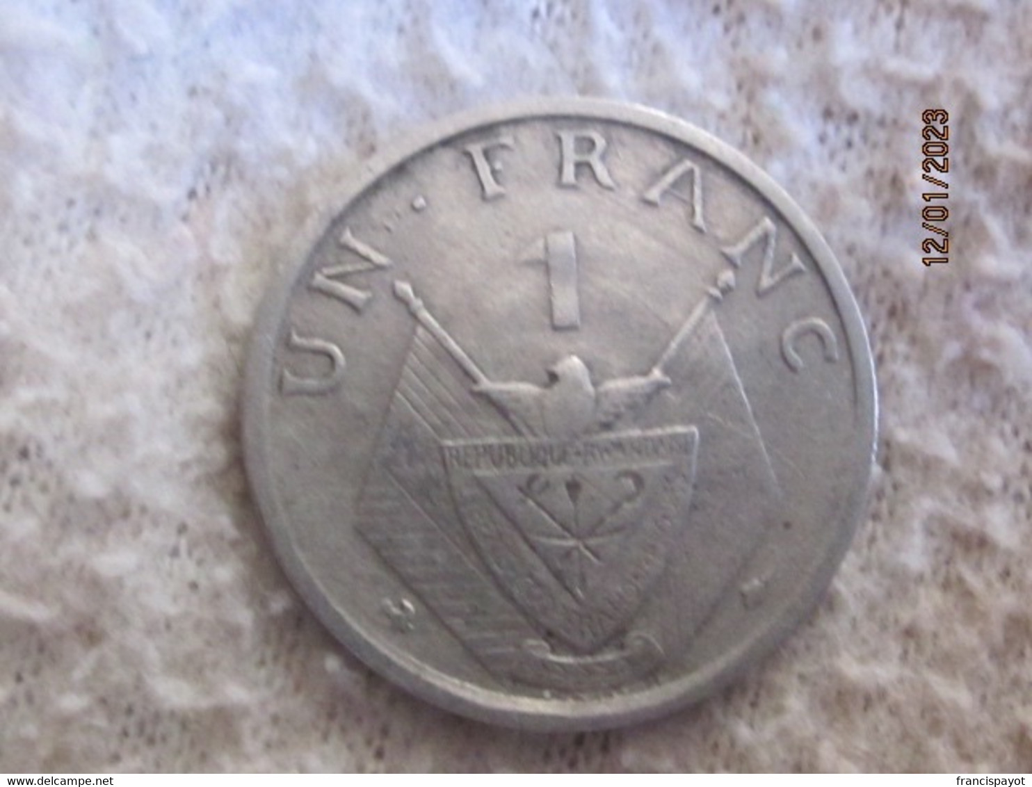 Rwanda: 1 Franc 1964 - Rwanda