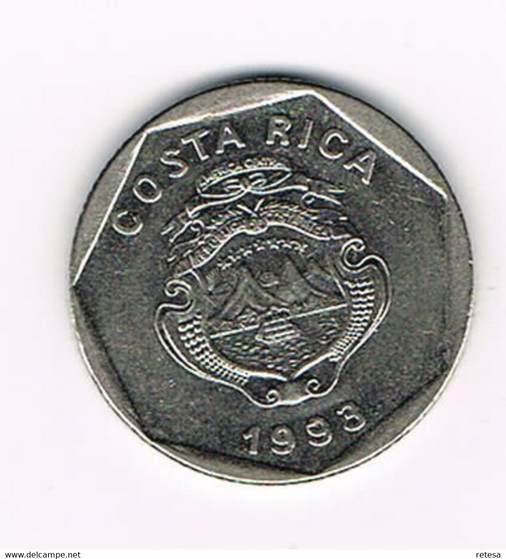 #  COSTA RICA  5 COLONES  1993 - Costa Rica