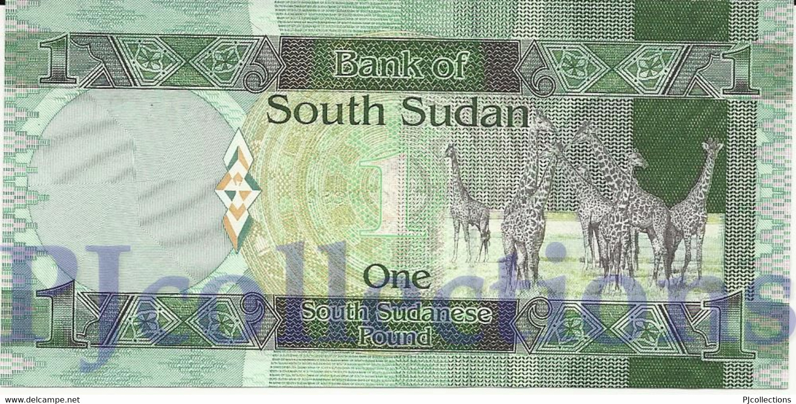 SOUTH SUDAN 1 POUND 2011 PICK 5 UNC - South Sudan