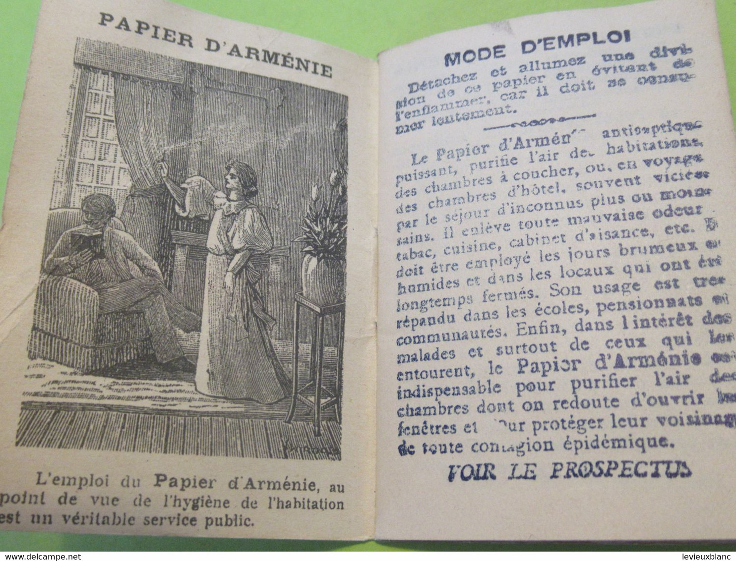 Papier D'Arménie  Pour Purifier L'air Des Habitations/Médailles D'Or/A. PONSOT/Paris /Vers 1900-1920      PARF222bis - Kosmetika