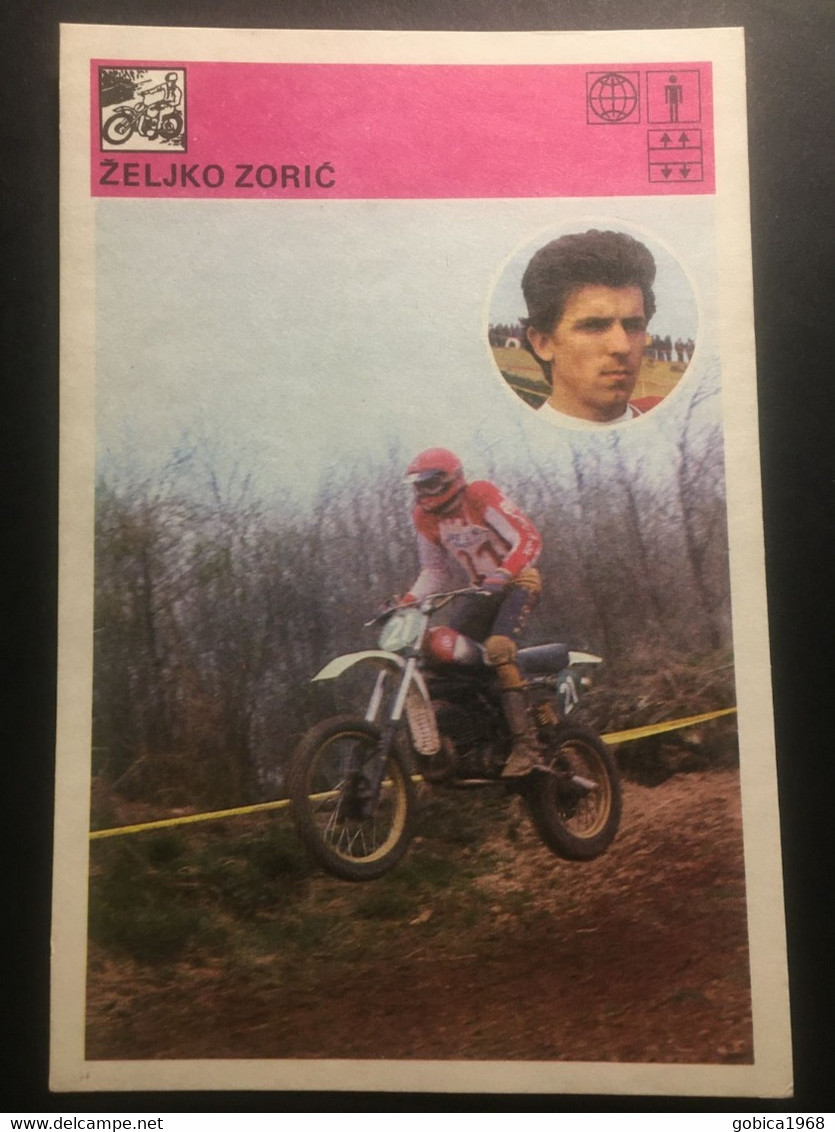 SVIJET SPORTA Card ► WORLD OF SPORTS ► 1981. ► ŽELJKO ZORIĆ ► No. 300 ► Motocross ◄ - Tarjetas