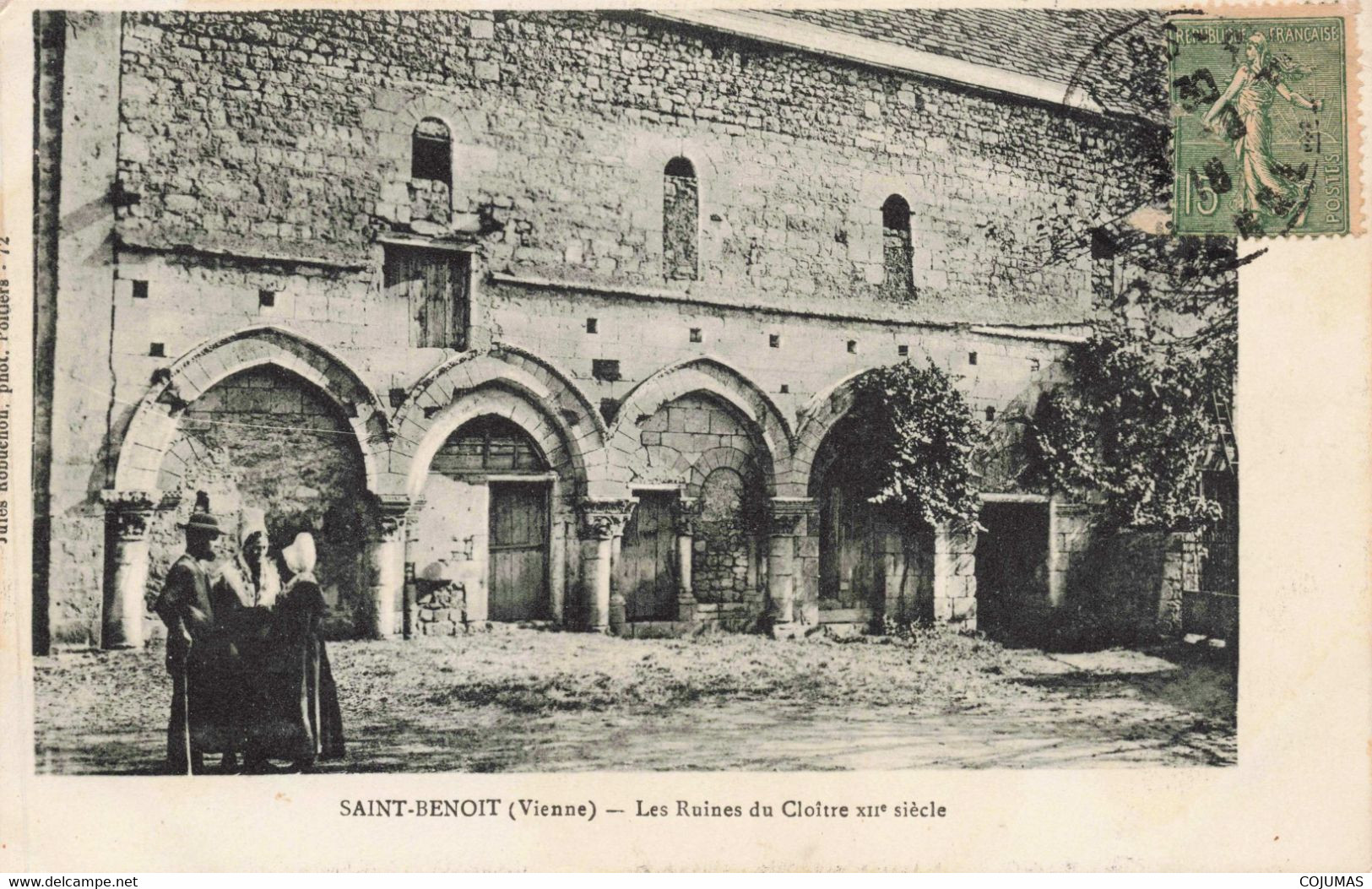 86 - SAINT BENOIT - S07415 - Les Ruines Du Cloitre XIIe Siècle -L1 - Saint Benoît