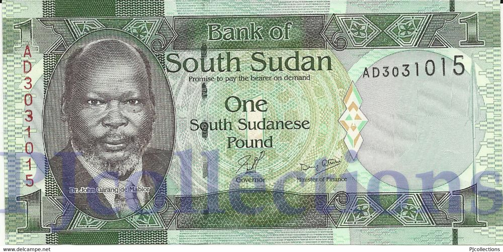 LOT SOUTH SUDAN 1 POUND 2011 PICK 5 UNC X 5 PCS - South Sudan