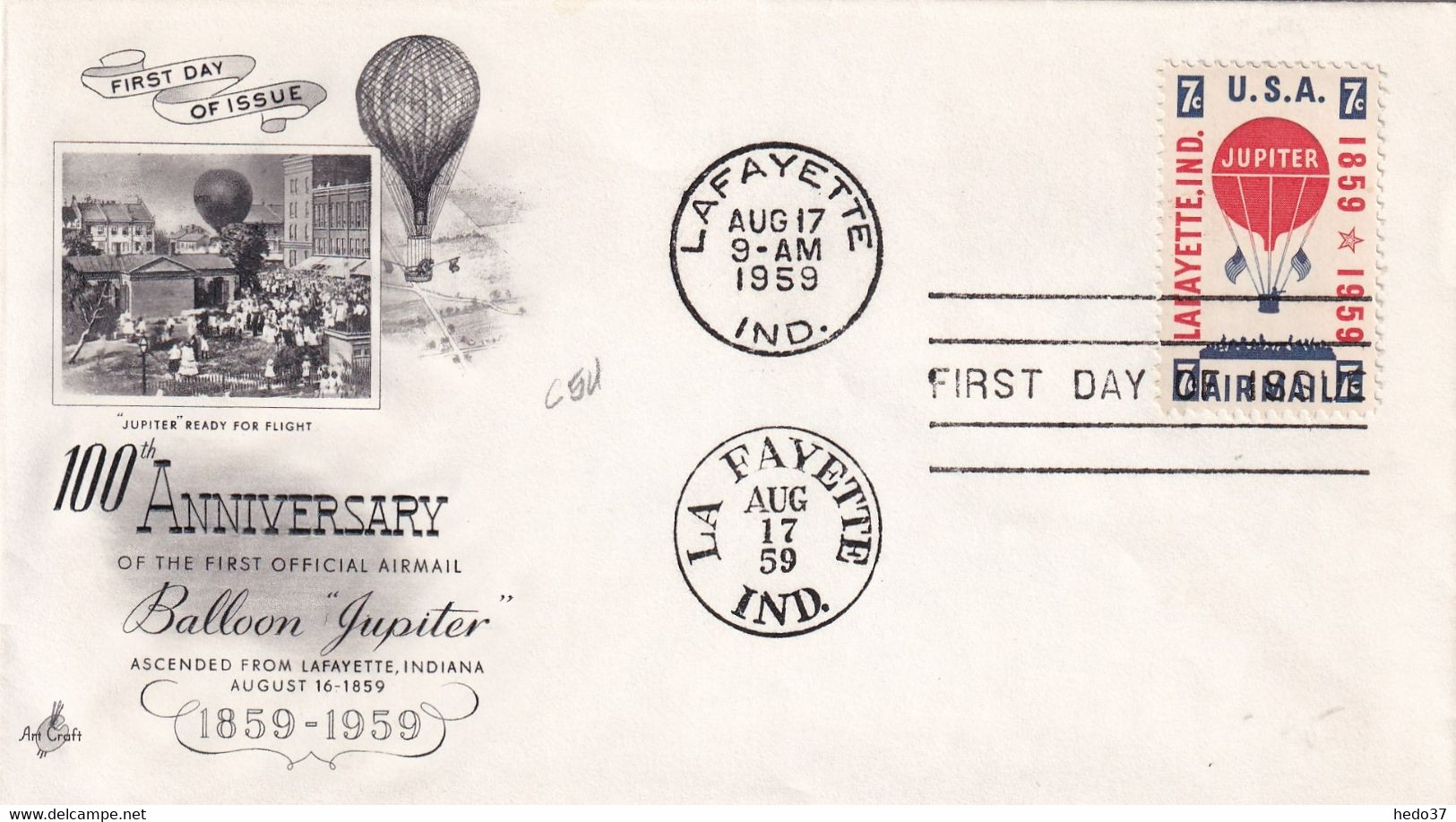 Etats Unis - Enveloppe 1er Jour - FDC - TB - 1951-1960