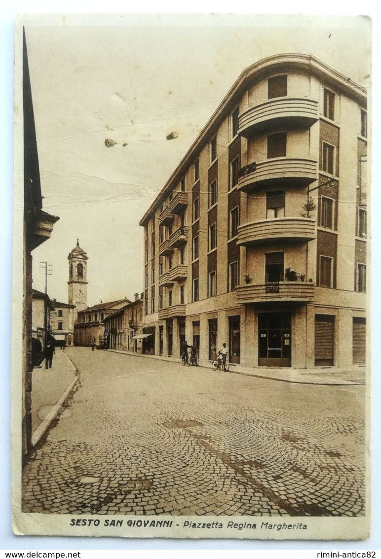 SESTO SAN GIOVANNI - Piazzetta Regina Margherita (Qualche Piega) - Sesto San Giovanni