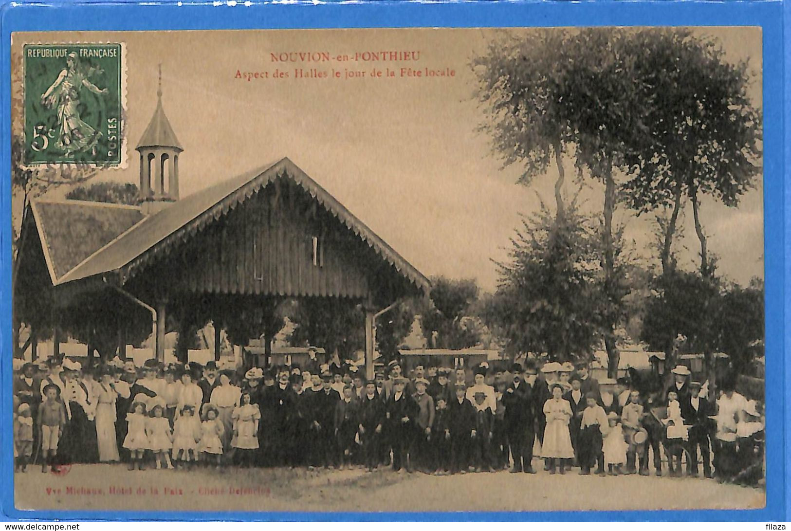 80 - Somme - Nouvion - Nouviou En Ponthieu - Les Halles Un Jour De Fête (N11501) - Nouvion