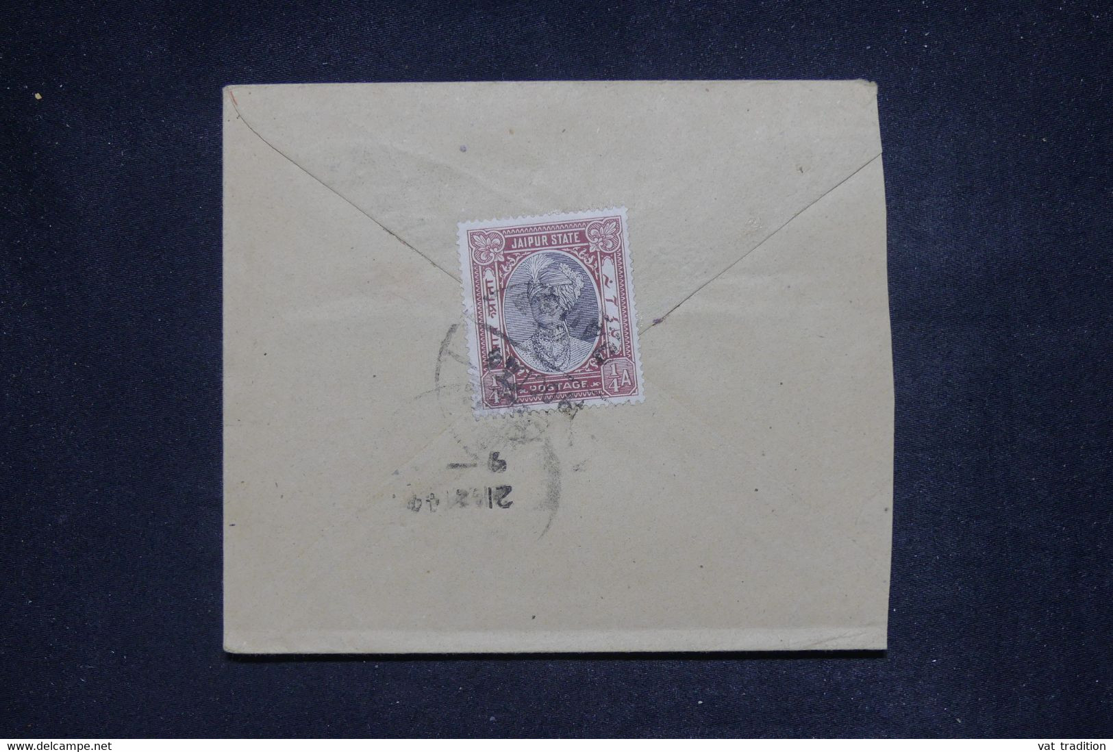 ETATS PRINCIERS DE L'INDE - Entier Postal + Complément Au Dos Du Jaipur, Voyagé -  L 137728 - Jaipur