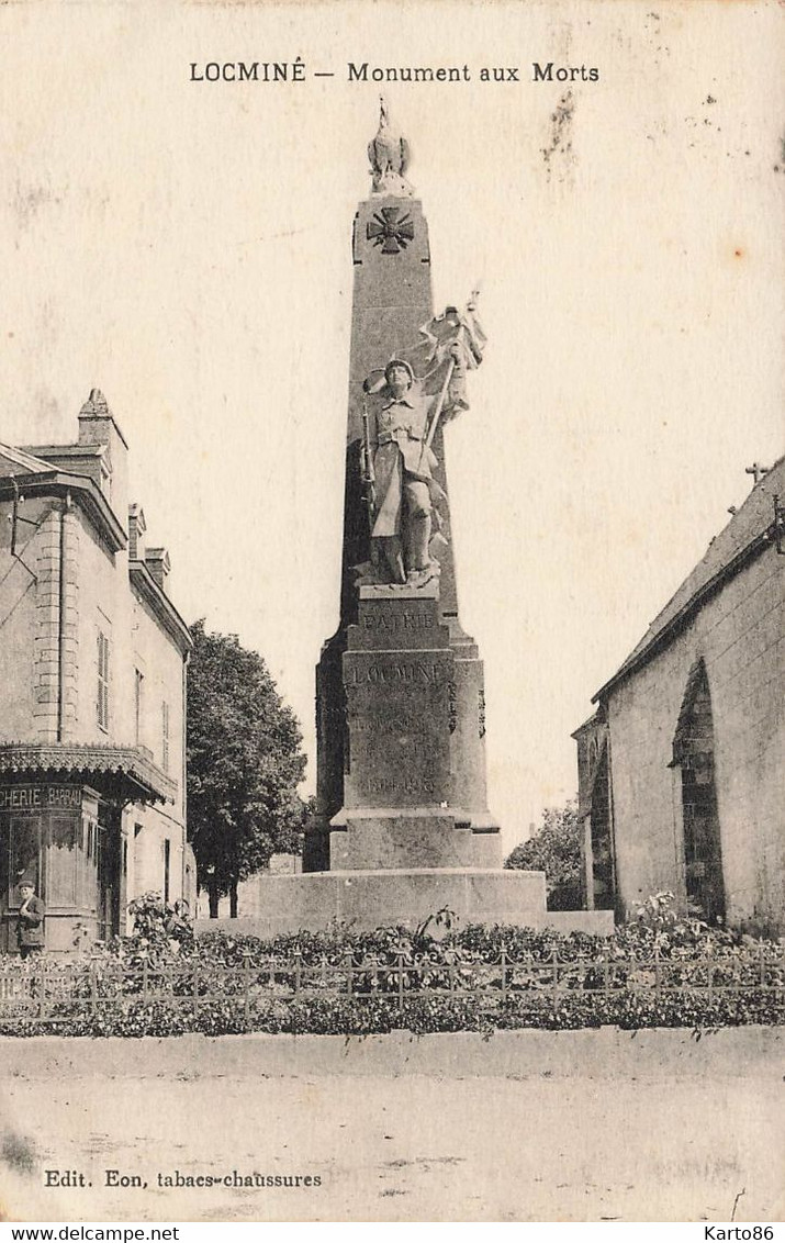 Locminé * Place Et Le Monument Aux Morts Du Village - Locmine