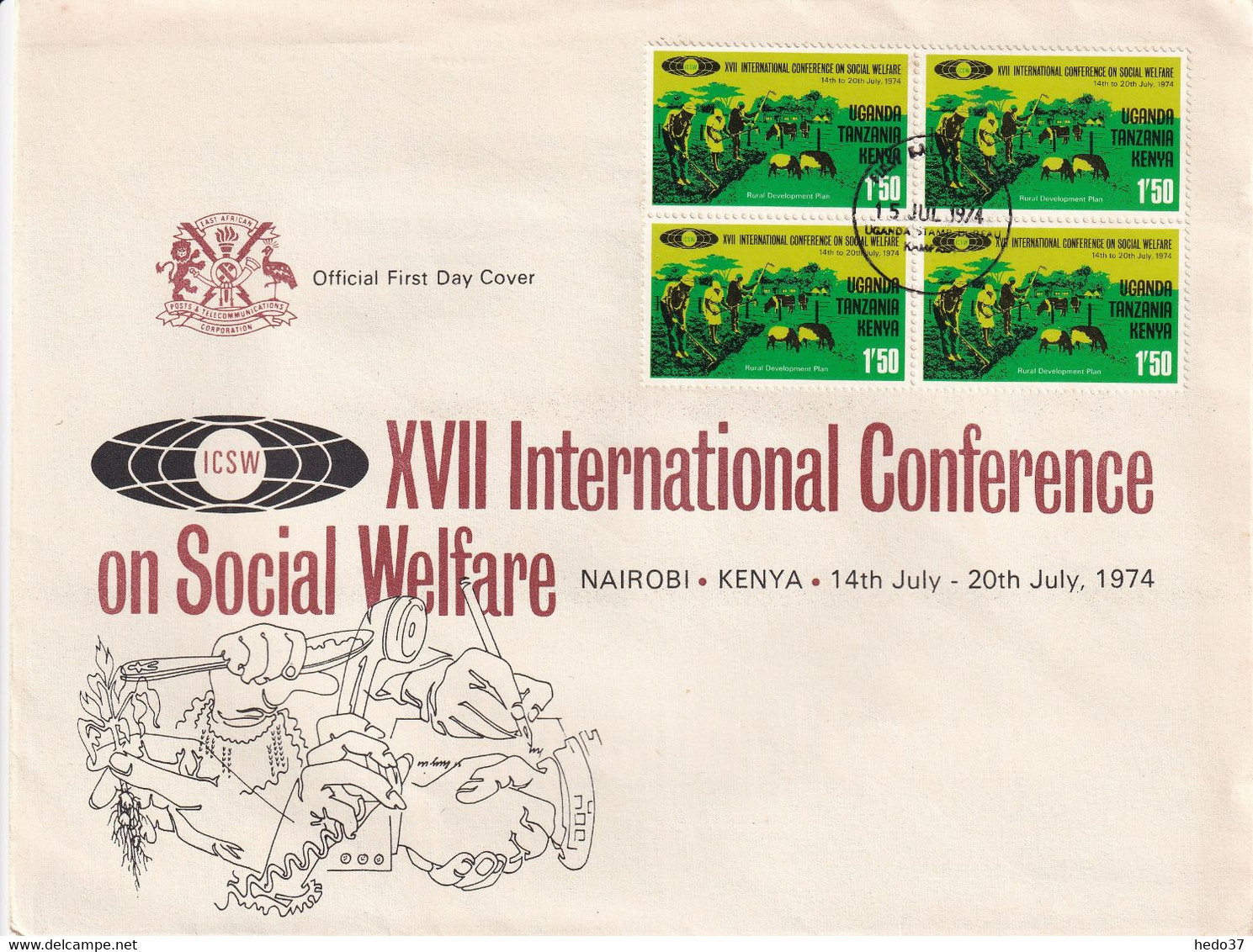 Kenya Tanzanie Ouganda - Enveloppe - TB - Kenia (1963-...)