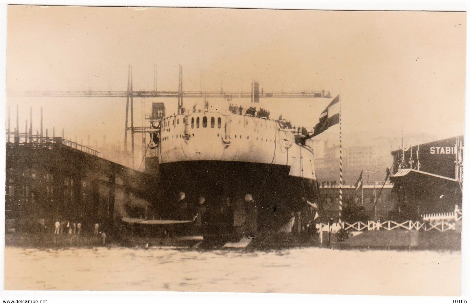 K.u.K. Marine TEGETTHOFF Stapellauf  In Stabilimento Tecnico Trieste 1912  RRRR - Weltkrieg 1914-18