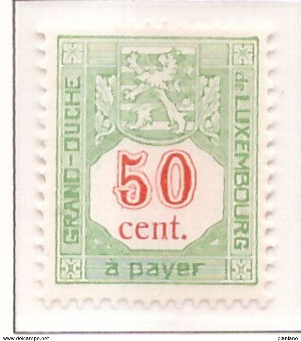 PIA - LUSSEMBURGO - 1922 : Segnatasse    - (Yv  10-16) - Portomarken