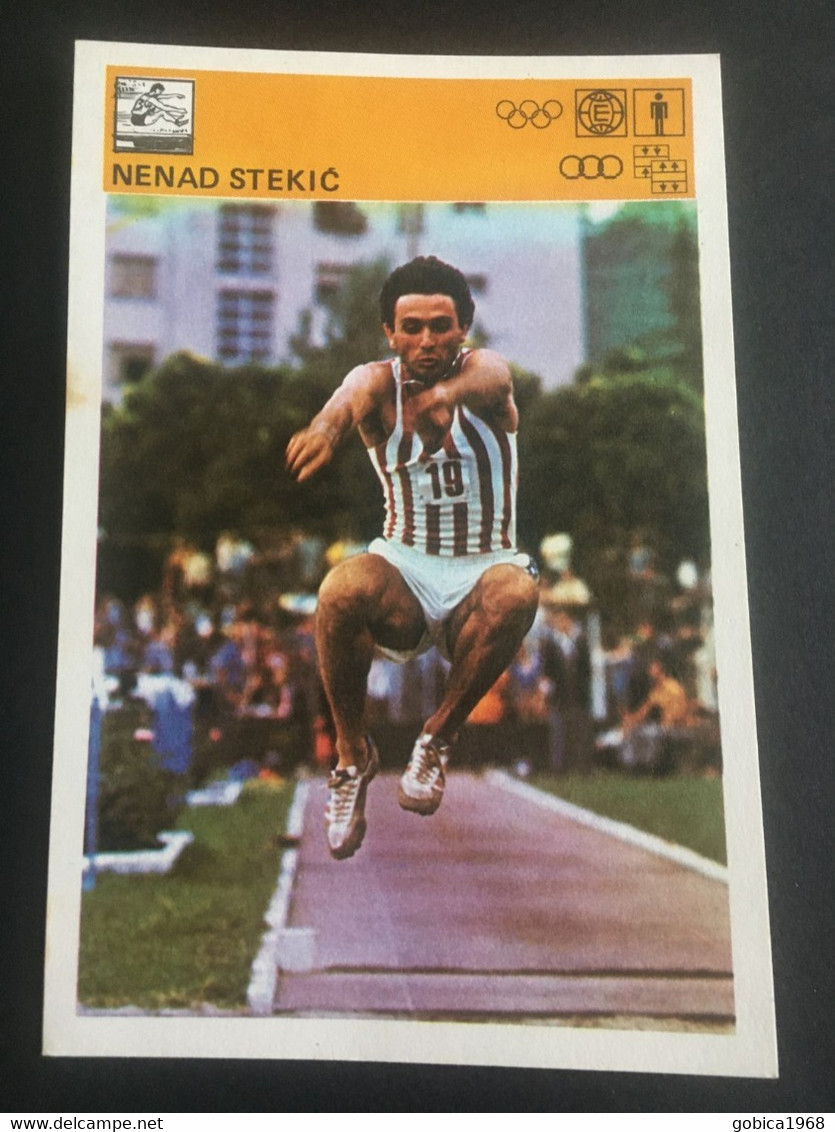 SVIJET SPORTA Card ► WORLD OF SPORTS ► 1981. ► NENAD STEKIĆ ► No. 259 ► Athletics ► Long Jump ◄ - Athlétisme