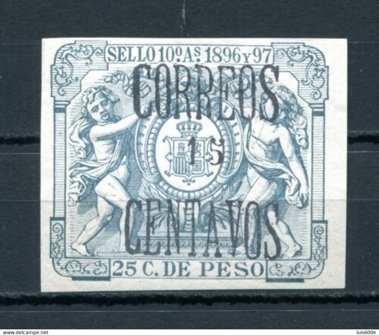 1898.FERNANDO POO.EDIFIL 47C*.NUEVO CON FIJASELLOS(MH).CERTIFICADO CEM.CATALOGO 1820€ - Fernando Po