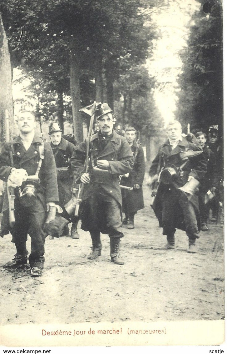 Leopoldsburg   -   Deuxième Jour De Marchel  (manoeuvres)   -   1913   Naar   Salzinnes Namur - Leopoldsburg (Camp De Beverloo)