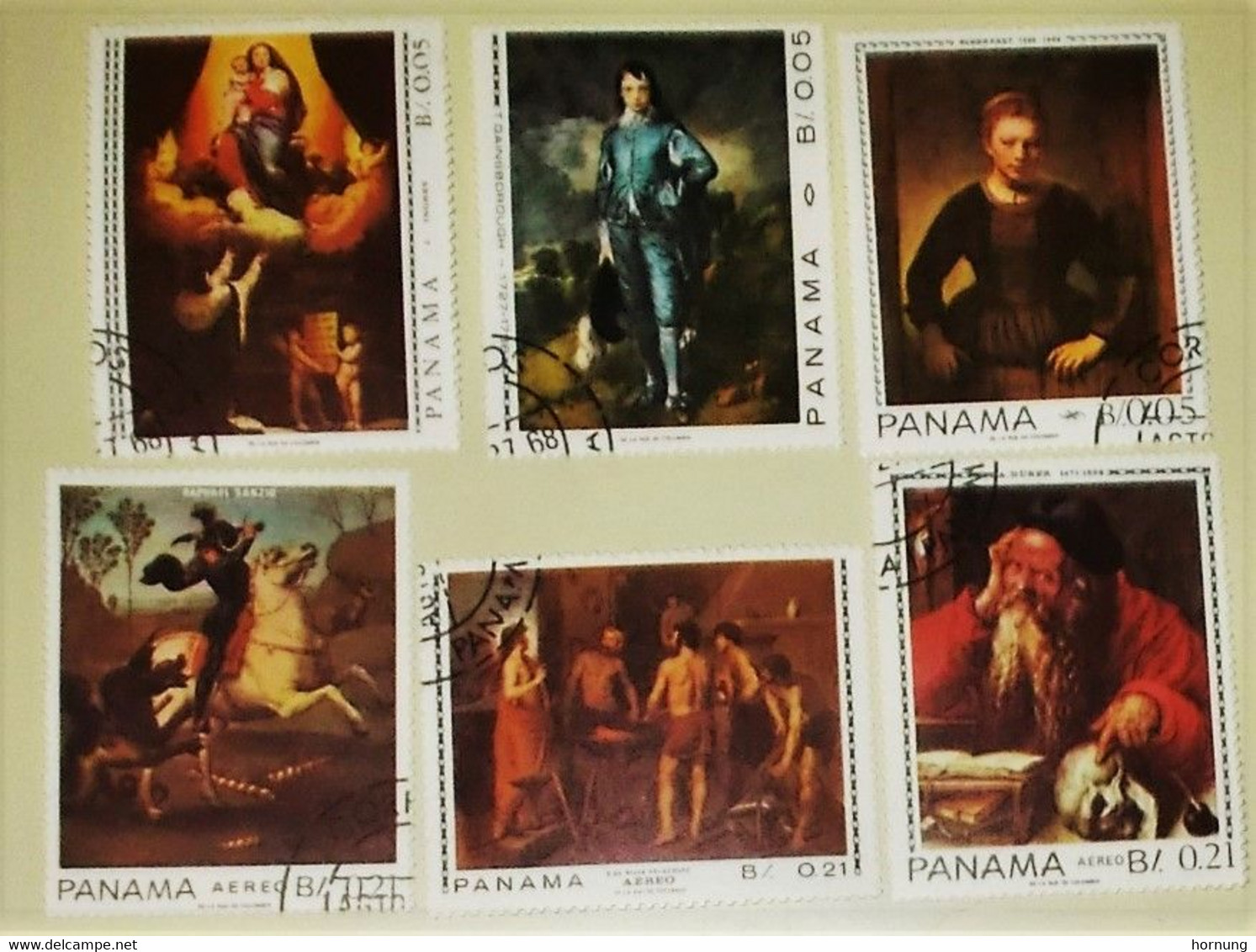 Paraguay,1972,Paintings Exposition In Asuncion Museum. MNH.-Holden, Tintoretto,Bouchard, Michel No. 2325-2331 - Quadri