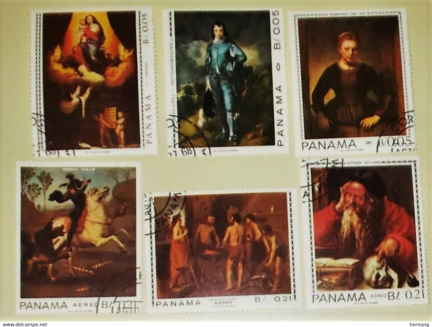 Paraguay,1972,Paintings Exposition In Asuncion Museum. MNH.-Holden, Tintoretto,Bouchard, Michel No. 2325-2331 - Schilderijen